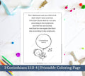 1 Corinthians 15:3-4 | KJV Printable Coloring Page